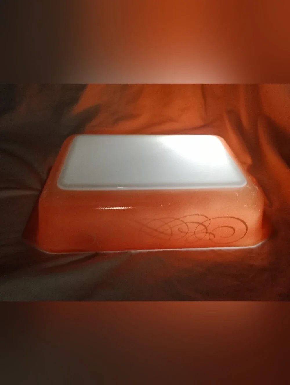 Vintage Pyrex Pink Scroll 2 Qt Casserole Dish With Lid